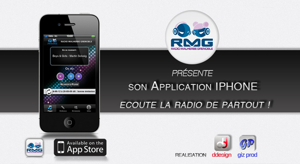 Application iphone Radio Malherbe Grenoble